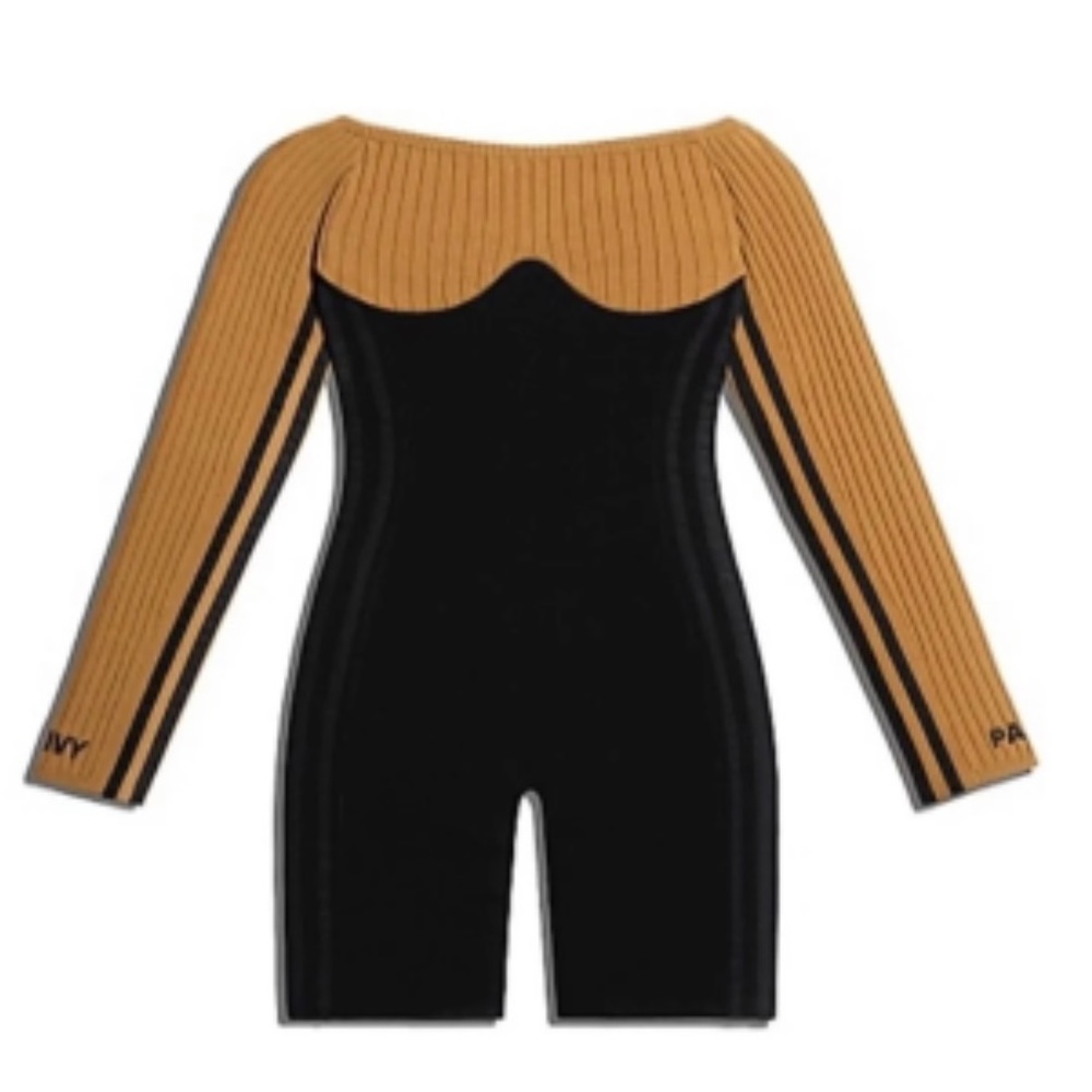 Adidas Ivy Park Drip 2.2 Corset Playsuit Romper Black